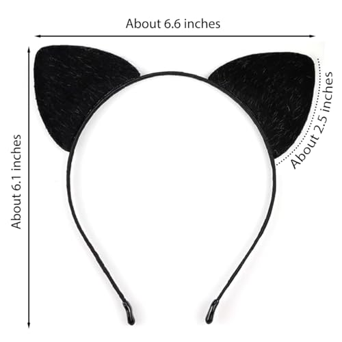 Mysense Black Cat Ears Headband And Black Lipstick Kit thumb #1
