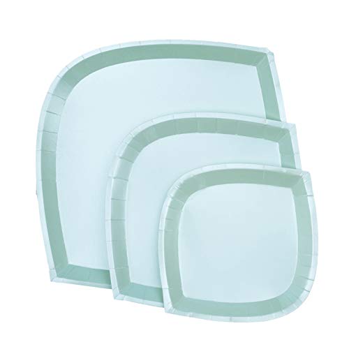 Platos Decorativos Jollity & Co Color Mint Pack 8