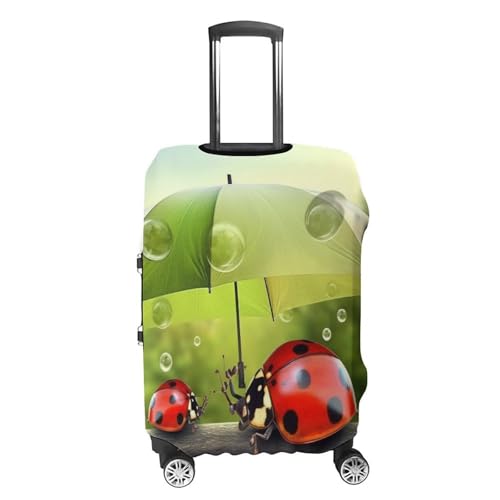 Carry on Luggage Cover Funny Ladybug Suitcase Covers for Luggages Tsa Approved Travel Luggage Sleeve Protector Elastic Suitcase Protector Anti-Scratch Washable Fits 19-30 Inch Case -S4