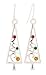 Artisan Owl - Christmas Tree Dangle Earrings