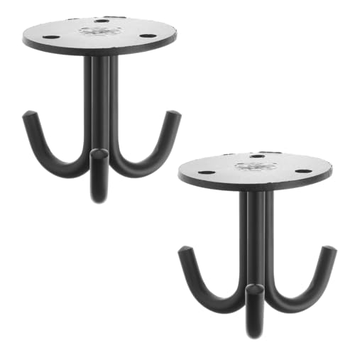 DOITOOL Lot de 2 Crochets Suspendre en Acier Inoxydable, Crochets de Plafond Robustes à Trois Griffes, Support Mural pour Rangement et Décoration Maison, Fixation Solide pour Charges