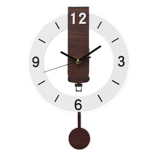 Horloge murale acrylique sans tic tac pour dormir au calme dans la chambre