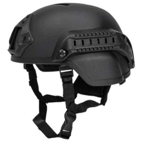 Amazon.com : Lancer Tactical MICH 2000 SF Helmet (Black) : Sports