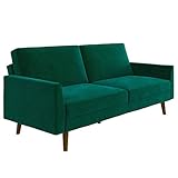 DHP JENA Sleeper Sofa in Green and Brown