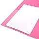 Idena 224367 - Ringbuch DIN A4, aus PP, 2 Ringe, 35 mm Rückenbreite, transluzent pink, 1 Stück