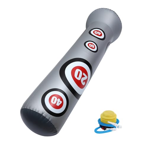 GALPADA 6ft Inflatable Boxing Post Boys and Girls Tumbler Toy Boxing Sandbag Fitness Plaything Made of PVC Random