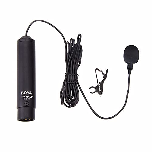 Saras BOYA BY-M40D Omni-Directional Lavalier Microphone for Sony for Panasonic Camcorder ZOOM H4N H5 H6