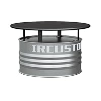 Amazon｜ドラム缶のテーブルと椅子 ヨーロッパのバーテーブルと椅子