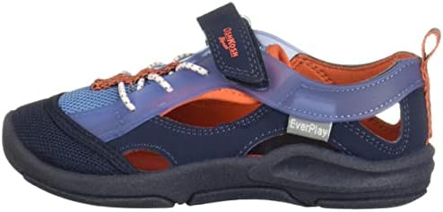OshKosh B'Gosh Boy's Topaz Sport Sandal, Navy/Orange, 5 Toddler | Image 7