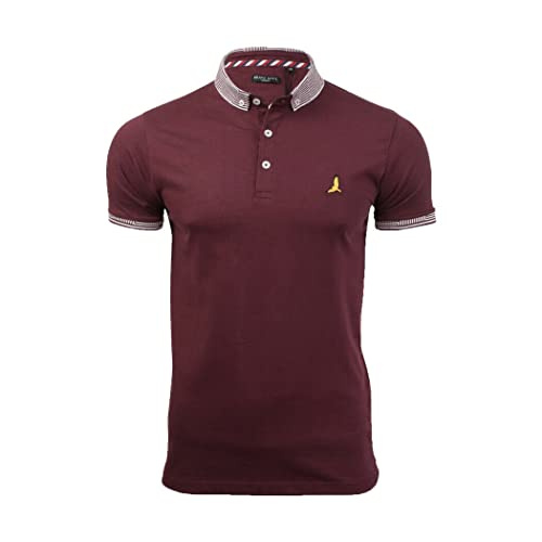 Brave Soul Glover Goldin Khalifa - Camiseta de polo para hombre, Borgoña - Glover, S