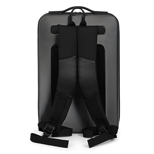 Image of Tukzer Hard Shell Laptop Travel Backpack Aliens Series-ABS Material with 7 Multi-Utility Compartments for Laptops up to 15.6 inch,Tablets, ipad, Smartphones, powerbank, HDD etc for Office and Travel-BLK
