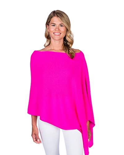 Image of CLAUDIA NICHOLE Womens 100% Cashmere Dress Topper - Cashmere Poncho Wrap