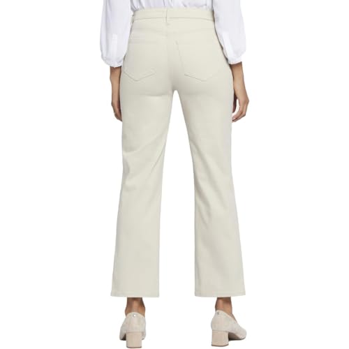 NYDJ Womens Bailey Relaxed Ankle Straight Leg Jeans Beige 002