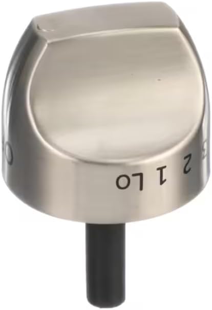 222D3006 P001-3 Knob, Top Burner, Off-Lo-1-9-Hi-Lite, Range for C2S980SEM1SS, C2S980SEM2SS, C2S980SEM3SS