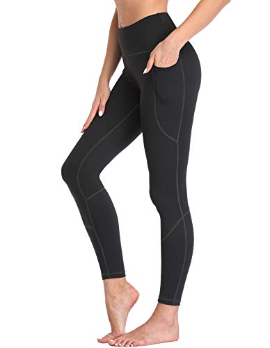 UURUN High Waisted Yoga Pants Workout Leggings for Women with Pockets Tummy Control