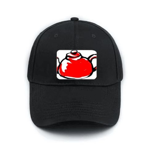 Casquette de baseball noire avec motif traditionnel chinois brodé et sangle ajustable