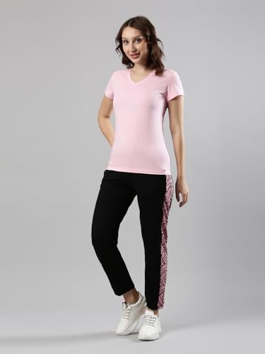 Image of Femmora Relax Fit Track Pant with Abstract Print, Breathable Soft Cotton Fabric with Drawstring Waistband Closure and 2 Side Pockets, for Women,Pack of 1