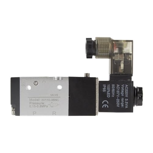 Corps de vanne en aluminium robuste pour électrovanne pneumatique 3V110-06 durable - 3