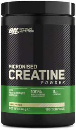 Optimum Nutrition Créatine Micronisée en Poudre, Sans Arôme, 634g...