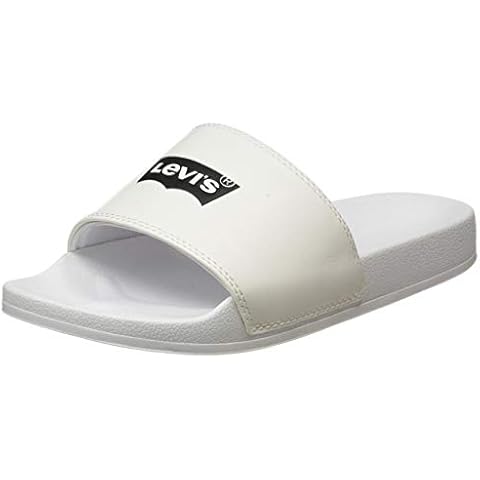 Chancletas Levi's Slides 229170 para Mujer, Blancas, Talla 38 Cover