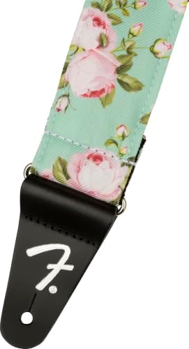 Fender Floral Strap, 2in, Seafoam Green image 5