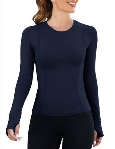 Image of Loovoo Women Workout Shirts, 1 /2 /3 Pack Short Sleeve Compression Tee | Tight Fit Gym Basic Tops, Athletic Quick Dry Crew Neck 4-Way Stretch, Flat Seams Ideal for Yoga, Gym, Running and Daily Wear