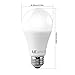 LE 12W A19 E26 LED Bulbs, 75W Incandescent Bulbs Equivalent, Not Dimmable, 1010lm, Warm White, 2700K, 180° Beam Angle, Medium Screw, LED Light Bulbs, Pack of 5 Units