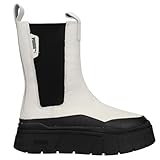 PUMA Womens Mayze Stack Round Toe Platform Chelsea Pull On Casual Boots Ankle Low Heel 1-2