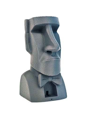 MunnyGrubbers - Mystic Moai - Ask a YES or NO Question and Push The Button - 100 Possible Lines - Fortune Telling - Decision Maker - Novelty Toy - Mystic Conch Shell - Magic Conch Shell - (Gray)