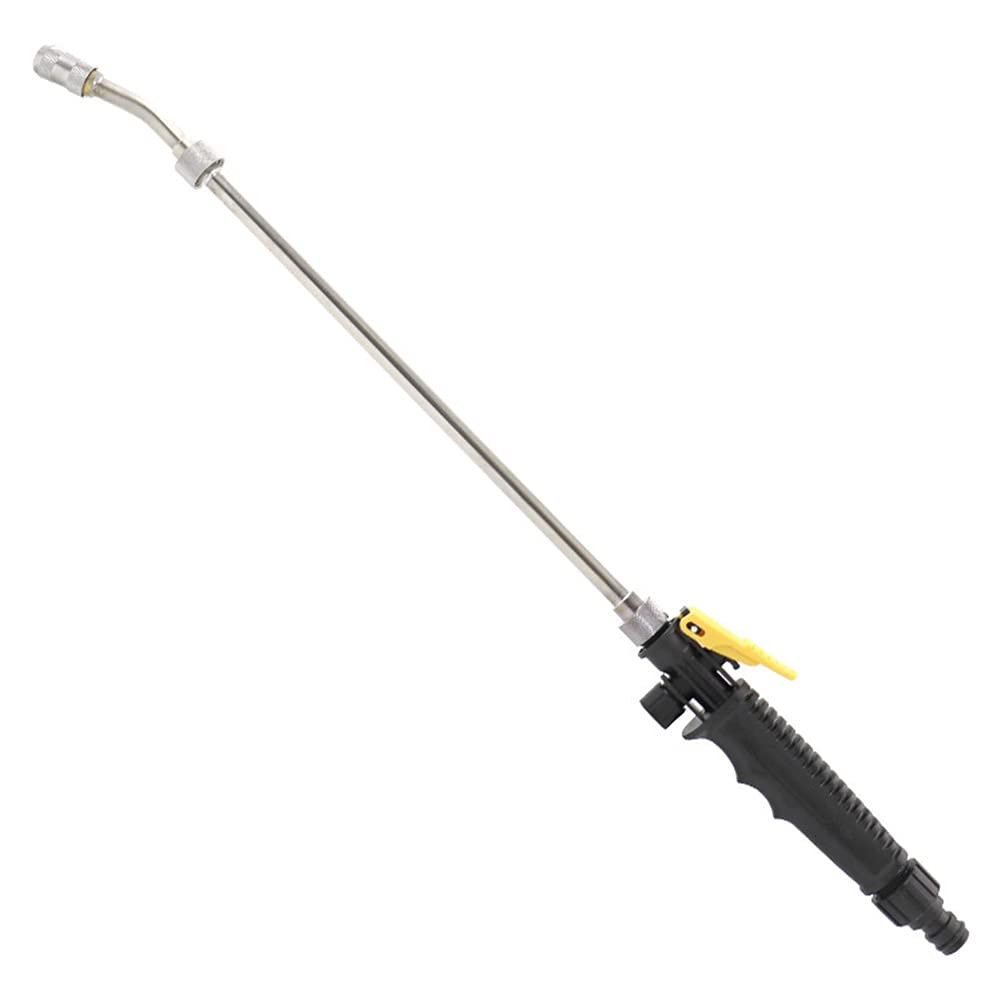 Garden Hose Spray Gun,Cleaner Water Gun -Metal High Pressure Sprayer Jet Garden Accessories Wash Hose Wand Nozzle Watering Spray Sprinkler(58cm)