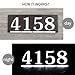 HOMIDEA Backlit Led House Numbers. Light Up House Numbers. Personalized Lighted address signs for houses, Illuminated house numbers, Address light numbers for houses - Power Module (REQUIRED)