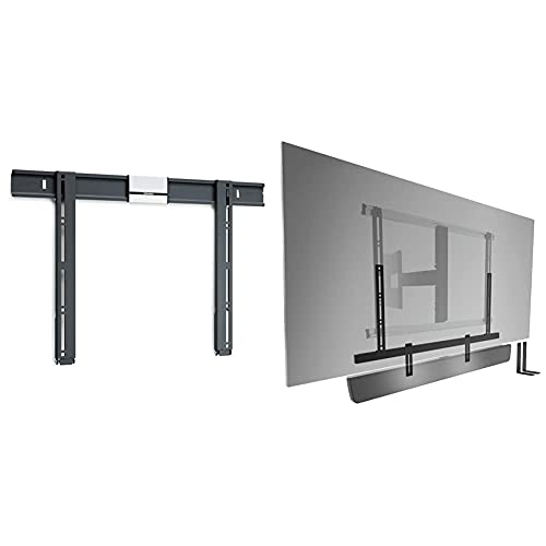 Vogel's Thin 505 Flache TV-Wandhalterung für 40-65 Zoll (102-165 cm) Fernseher, max. 40 kg & Sound 3550 Universal Soundbar Halterung | Auch geeignet für Bose Soundbar 500/700 Max. Gewicht 6,5 kg