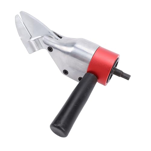 Depisuta Accesorio para Cizalla de Metal para Taladro, Cortador de Chapa con Mango Pivotante de 360°, Herramienta de Corte Profesional para Cortar Chapa de Hierro, Aluminio y Cobre