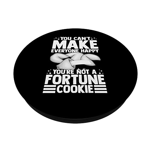 Fortune Cookie Chinese Funny Quotes Sayings Recipe PopSockets Swappable PopGrip, Black - Image 2