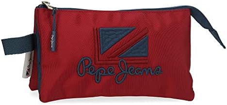 Estuche Triple Pepe Jeans Rojo y azul