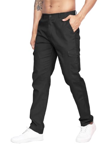 Image of Big Button Mens Regular Fit Casual Cotton Cargo Pant
