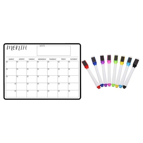 FUNOMOCYA Magnetische Belohnungstafel mit Farbigen Markern Pe material Wiederverwendbar für