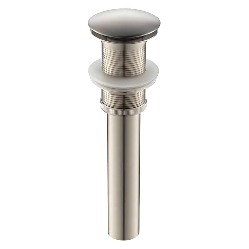 Yodel Faucet Vessel Sink Drain Without Overflow - Bathroom Sink Drain Stopper - Pop Up Drain All...
