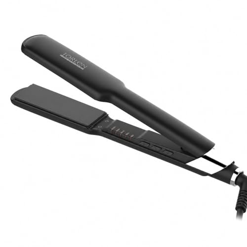 Image of TORLEN Professional Hair Straightener TOR-049 | Wide 38mm Tourmaline Ceramic Floating Plates | 5 Temperature Settings 130C-230C | Fast 30 Sec Heat Up | Auto Shut Off | Hair Straightener for Thick, Long & Frizzy Hair