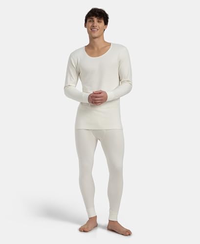 Image of Jockey 2401 Men's Super Combed Cotton Rich Full Sleeve Thermal Undershirt with Stay Warm Technology