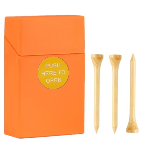 Premium Bamboo Golf-Tees | 18 Count, 2-3/4 or 3-1/4 Inch Wooden Tees | Pop-up Packaging and Cool Organization | Funny Golf Accessory for Golfers