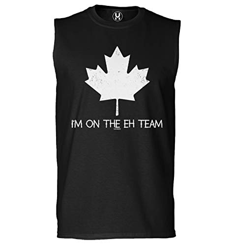 I'm On The Eh Team - Canadian Canada Men's Sleeveless Shirt (Black, XX-Large)