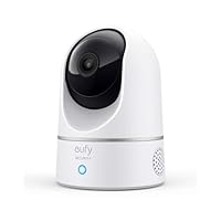 eufy Security IndoorCam E220 telecamera wifi interno, 2K Pan & Tilt, Videosorveglianza con AI per...