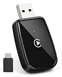 Adaptador inalámbrico CarPlay para Apple iPhone, negro