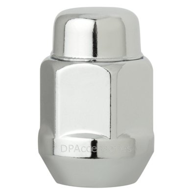 DPAccessories Chrome 1/2-20 Lug Nuts - Closed End Bulge Acorn - 21mm (13/16