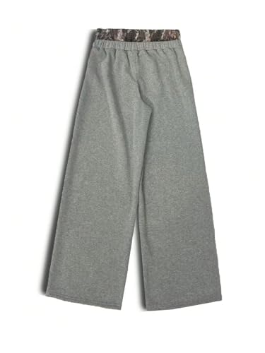 Men's Baggy Pants Camo Double Drawstring Waist Sweatpants Wide Leg Hip Pop Track Trousers2