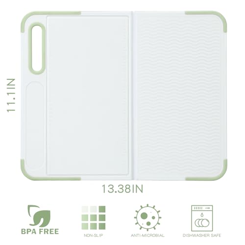 Tabla de cortar plegable rectangular de plástico miniatura 2