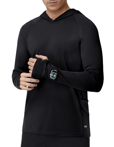 Amazon.com: MIER UPF 50+ Sun Hoodie for Men, Recycled Long Sleeve