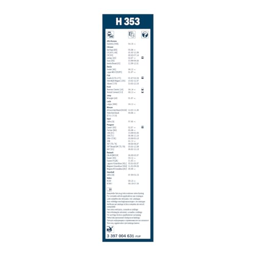 BOSCH Balai d'essuie-glace arrière H353 3397004631 – vue 3