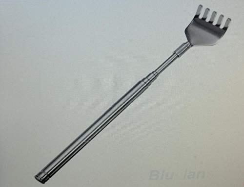 Preisvergleich Produktbild Sachsen Versand ausziehbarer Rückenkratzer Teleskopisch Edelstahl Kratzhand 53 cm